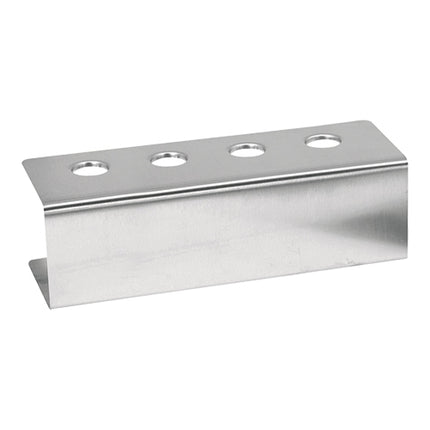 Stainless Steel Cornet Stand, 4-Cone Capacity | EMGA | 27 x 9.5 x H9 cm 1