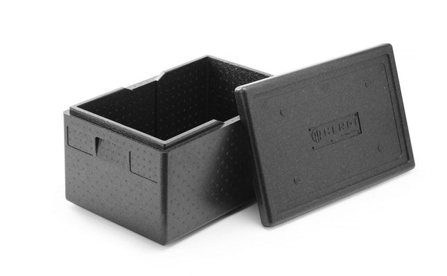 Thermal insulation container, HENDI, Kitchen Line, GN 1/1, 46L, Black, 600x400x(H)320mm