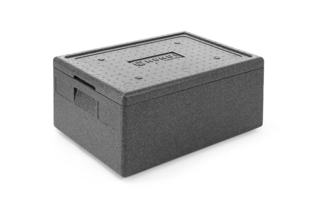 Thermal insulation container, HENDI, Kitchen Line, GN 1/1, 40L, Black, 600x400x(H)283mm