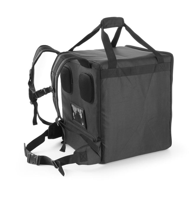 Pizza & food delivery backpack insulated, HENDI, 75,2L, Black, 410x410x(H)480mm