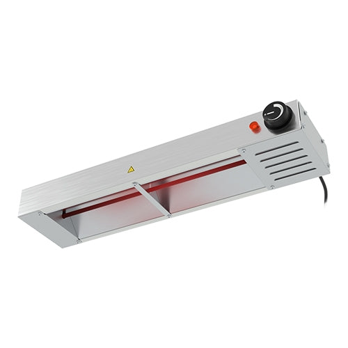 CaterChef Stainless Steel Infrared Overhead Food Warmer | Hanging Model | 500 W | 60 x 17.4 x H6.5 cm 1