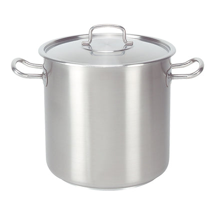 High Stainless Steel Stock Pot with Lid | Pujadas Inox Pro | 16.5 L | Ø28 x H28 cm 1