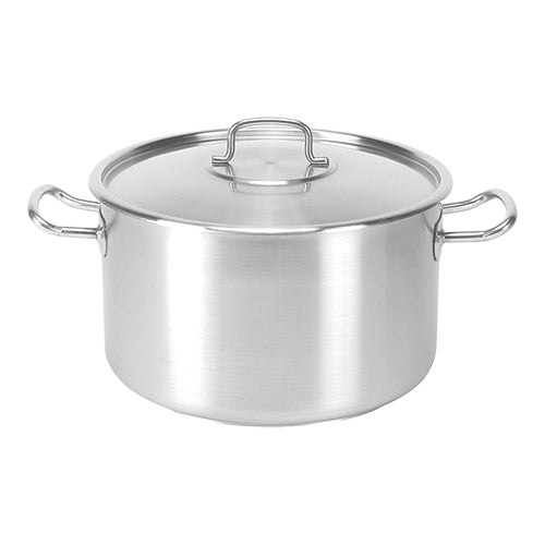 Stainless Steel Medium Stock Pot with Lid | Pujadas Inox Pro | 31.4 L | Ø40 x H25 cm 1