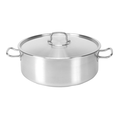 Low Stock Pot with Lid | Pujadas Inox Pro | 18/10 Stainless Steel | 39 L | Ø50 x H20.5 cm 1