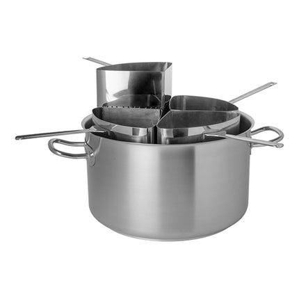 Pujadas Stainless Steel 18/10 Pasta Cookpot | Induction Suitable | Ø40 cm | 31.4 L 1