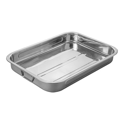 Comas Stainless Steel Roasting Pan with Movable Side Handles | 50 x 36 x H7 cm | 12.6 L 1