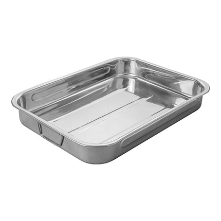 Comas Stainless Steel Roasting Pan with Movable Side Handles | 60 x 40 x H7.5 cm | 18 L 1