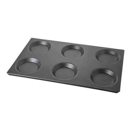 Non-Stick Aluminium Blinis/Egg Baking Tray GN 1/1 | EMGA | 53 x 32.5 x H1.6 cm 1