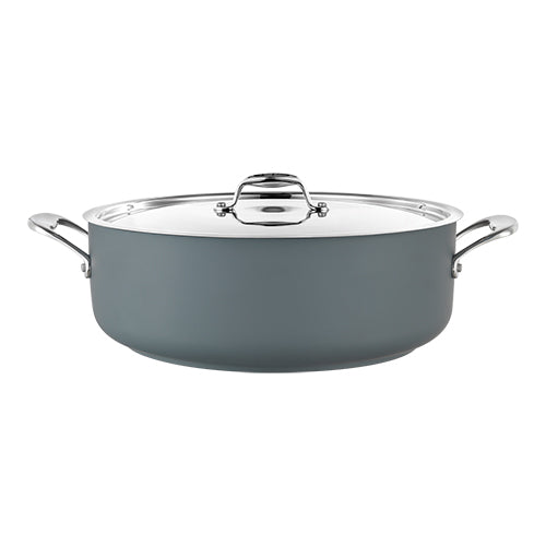 Pujadas Low Stock Pot with Lid | Stainless Steel 18/10 | 8.9 L | Ø32 x H12.5 cm 1