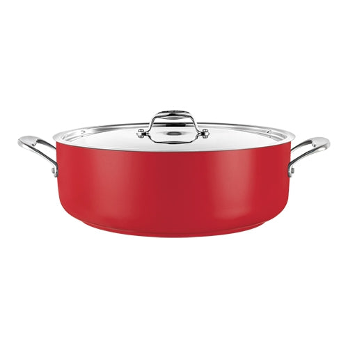 Low Stock Pot with Lid | Pujadas Cool Line | Stainless Steel 18/10 | 5.8 L | Ø28 x H11 cm 1