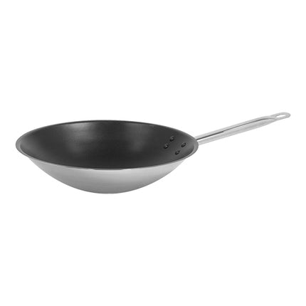 Flat Bottom Nonstick Wok | Pujadas | Stainless Steel | 6 L | Ø36 x H10 cm 1