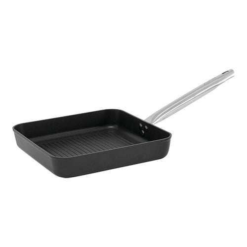 Grooved Square Non-Stick Aluminium Grill Pan | Pujadas Black Pro | 28 x 28 x H5 cm 1