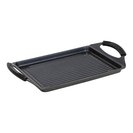 Pujadas Black Pro Cast Aluminium Non-Stick Grill Plate | Induction Compatible | 45 x 27 cm 1