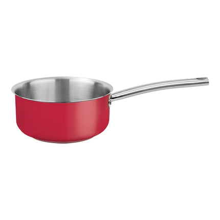 Pujadas Cool Line Stainless Steel 18/10 Saucepan, Red | 1.5 L | Ø16 x H7.5 cm 1