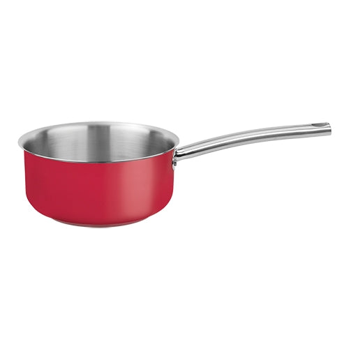 Pujadas Cool Line Stainless Steel 18/10 Saucepan, Red | 1.5 L | Ø16 x H7.5 cm 1