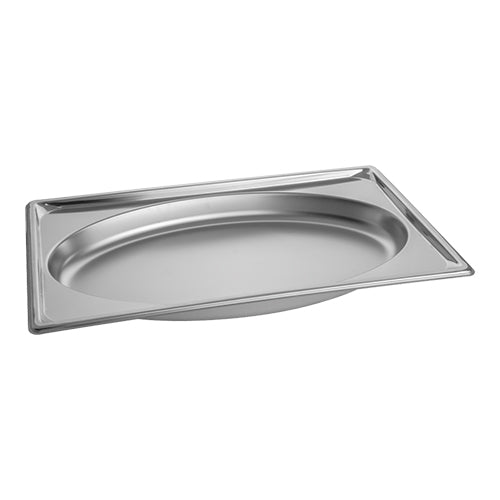 GN 1/1 Stainless Steel Gastronorm Pan | Vollrath Oval Shape | 51 mm Deep | 3.7 L 1