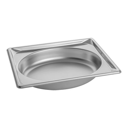 GN 1/2 Stainless Steel Gastronorm Pan | Pujadas Oval Shape | 65 mm Deep | 2.1 L 1