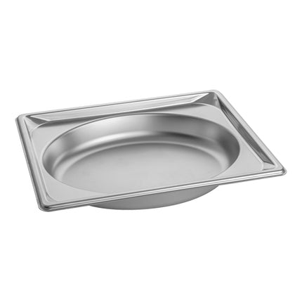GN 1/2 Stainless Steel Gastronorm Pan | Pujadas Oval Shape | 51 mm Deep | 1.6 L 1