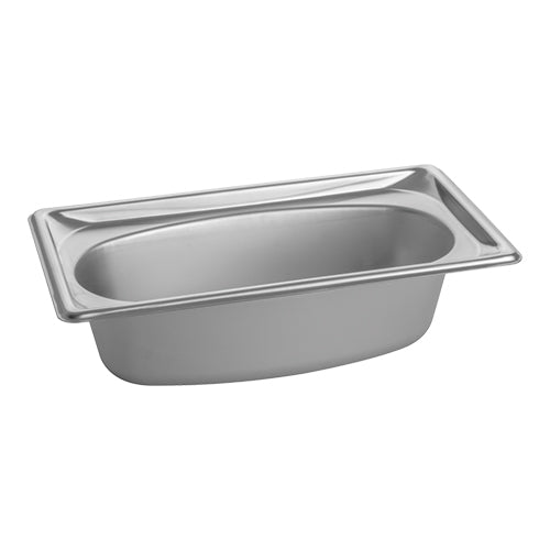 Stainless Steel Gastronorm Pan GN 1/3 | Pujadas Oval Shape | 100 mm | 2.1 L 1