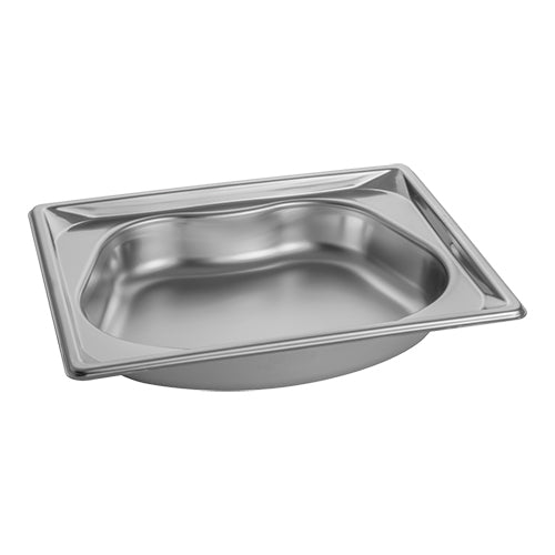 GN 1/2 Stainless Steel Gastronorm Pan | Pujadas Kidney Shape | 65 mm | 2.1 L 1