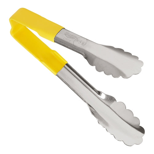 Yellow Stainless Steel Serving Tongs | Vollrath | Heat Resistant up to 82°C | L15 cm 1