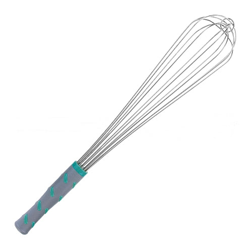 Vollrath 18/8 Stainless Steel Whisk | 6 Wires, Anti-Slip Plastic Handle | 45.5 cm 1