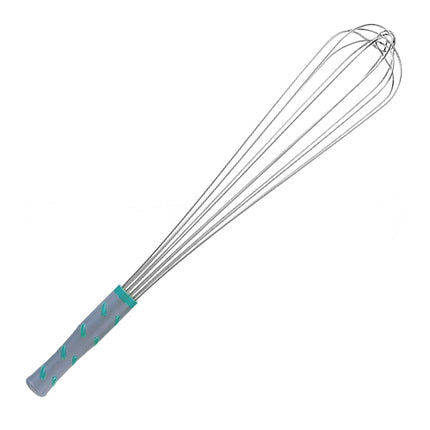 Vollrath 18/8 Stainless Steel Whisk | 6 Wires, Anti-Slip Plastic Handle | 50.5 cm 1