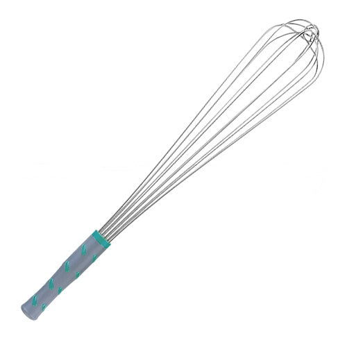 Vollrath 18/8 Stainless Steel Whisk | 6 Wires, Anti-Slip Plastic Handle | 50.5 cm 1