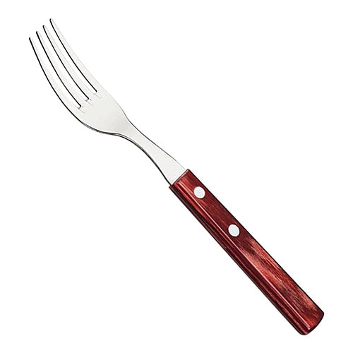 Steak Fork | Tramontina | Stainless Steel with Wood Handle | Dishwasher Safe | 19 cm 1