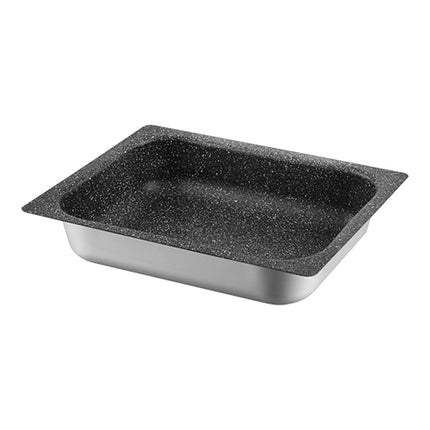 Risoli GN 1/2 Nonstick Aluminium Oven Tray | Flat Edge | 32.5 x 26.5 x H6.5 cm 1