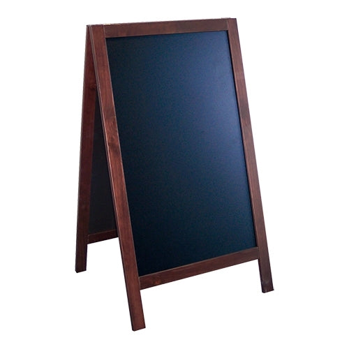 Double-Sided Collapsible Blackboard | EMGA | Brown Melamine | 75 x 75 x H135 cm 1