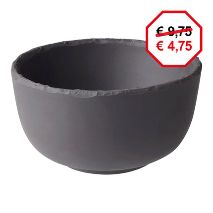 Black Porcelain Round Serving Dish with Slate Look | Revol | Ø10 x H6 cm | 0.260 L 1