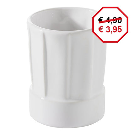 Porcelain Mini Serving Chef Hat | Revol | White | 0.05 L | Ø4.5 x H5.8 cm 1