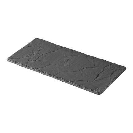 Revol Black Porcelain Serving Dish | Rectangular Slate-Look Platter | 25 x 12 x H0.7 cm 1