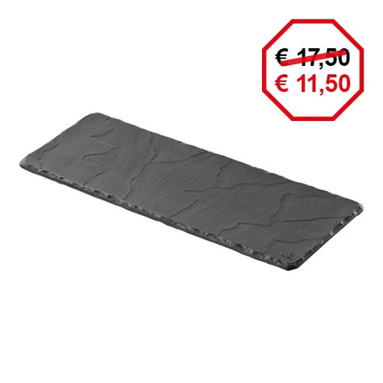 Revol Black Porcelain Serving Dish | Rectangular Slate-Look Platter | 30 x 11 x H0.7 cm 1
