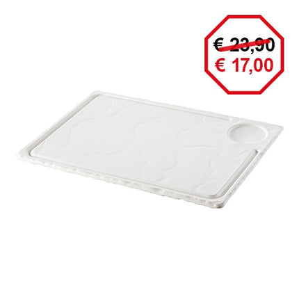 Rectangular Porcelain Plate with Slate Look | Revol | White | 33 x 24 x H1 cm 1