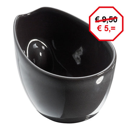 Oval Porcelain Serving Dish | Revol | Black | 80 ml | 8.5 x 7 x H6.5 cm 1