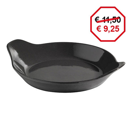 Round Porcelain Egg Dish | Revol | Black | Ø18 cm 1