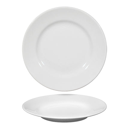 White Porcelain Round Plate | EMGA | Dishwasher Safe | Ø26.5 cm 1