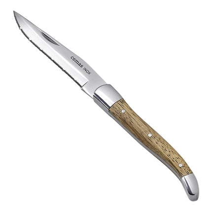 Stainless Steel Steak Knife | EMGA | Pakka Wood Handle | Micro Serrated Blade | 23 cm 1