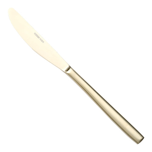 Table Knife, Serrated Stainless Steel 18/0 Champagne | Comas Bcn Satin | 22.1 cm 1