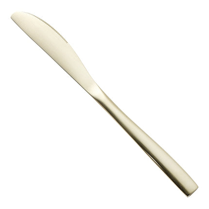 Dessert Knife with Serrated Blade Champagne Satin Finish | Comas Bcn Satin | Stainless Steel 18/0 | 20.2 cm 1