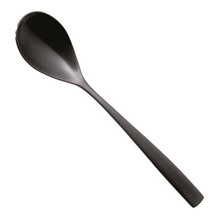 Black Satin Table Spoon | Comas Bcn Satin | Stainless Steel 18/0 | 20 cm 1
