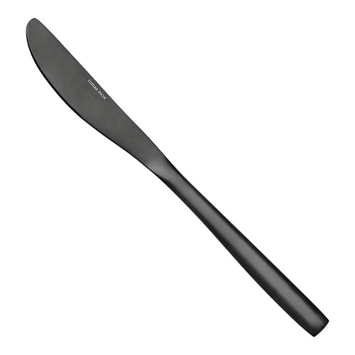 Table Knife, Serrated Stainless Steel 18/0 Black | Comas Bcn Satin | 22.1 cm 1