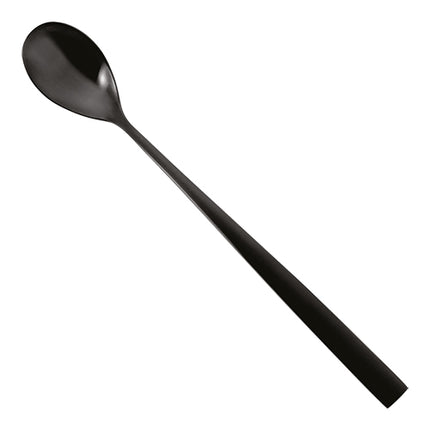 Black Satin Sorbet Spoon | Comas Bcn Satin | 18/0 Stainless Steel | 20.2 cm 1