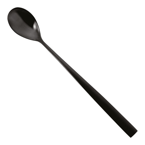 Black Satin Sorbet Spoon | Comas Bcn Satin | 18/0 Stainless Steel | 20.2 cm 1