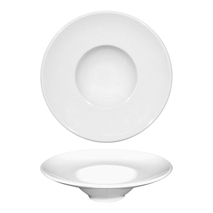 White Porcelain Deep Plate | Saturnia Napoli | Ø15 cm 1