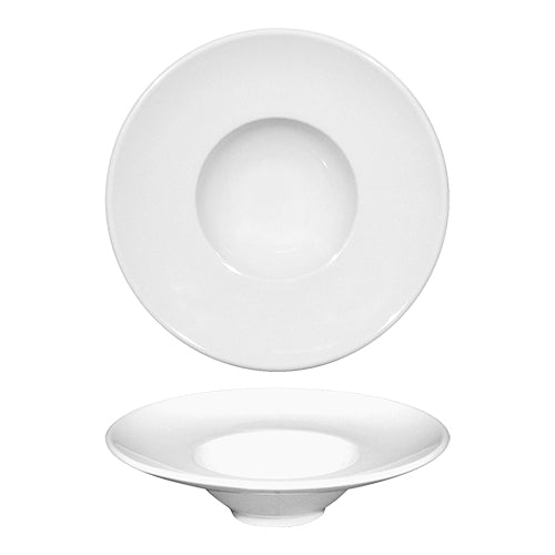 White Porcelain Deep Plate | Saturnia Napoli | Ø15 cm 1