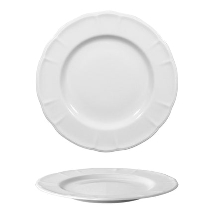 Saturnia Londra Round Porcelain Plate | White | Ø17 cm 1