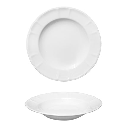 White Porcelain Round Plate | Saturnia Londra | Ø23 cm 1